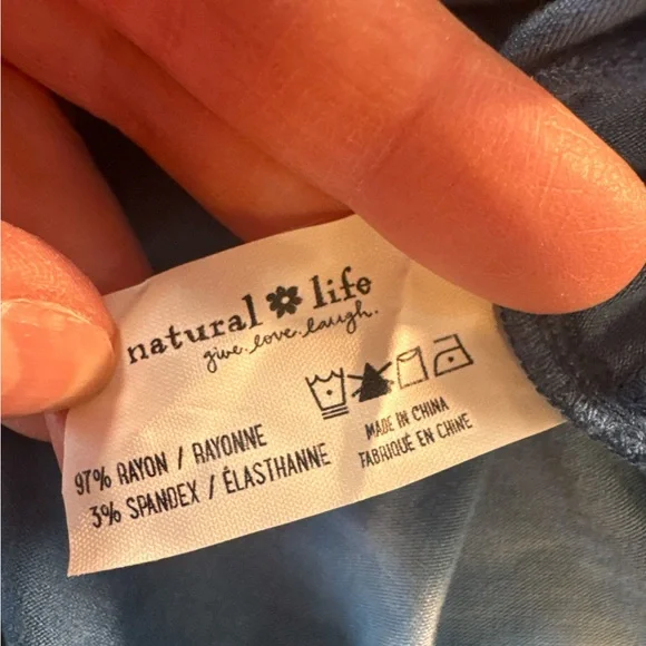 NATURAL LIFE Indigo Tie-Dye Maxi Dress - Picture 8 of 9